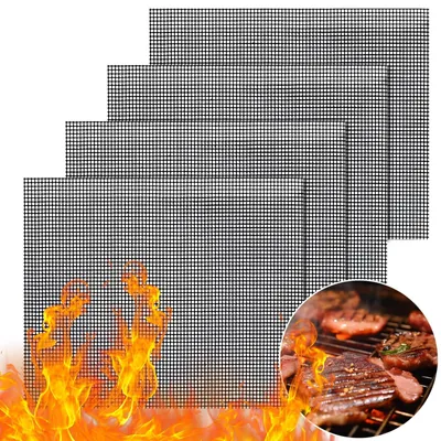 Zdjęcie produktu dla Zestaw 4 wielokrotnego użytku mat do grilla - 40x33 cm