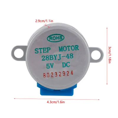 Obrázek produktu pro Motor, krokový motor, 4fázový 5vodičový krokový motor, stejnosměrný krokový motor, mini redukční krokový motor