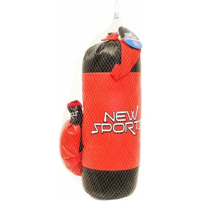Produktbild von New Sports Boxsack + Boxhandschuhe