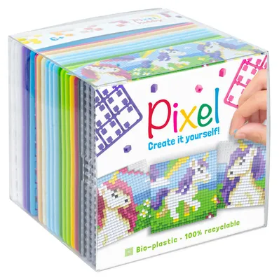 Productafbeelding van Pixel P29022 - Knutselset Eenhoorn, een creatieve hobby voor kinderen vanaf [leeftijd]
