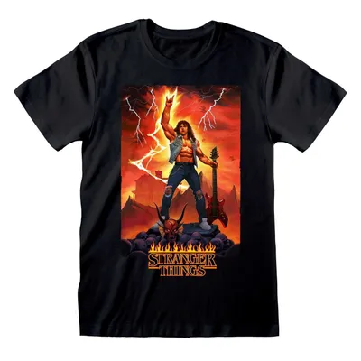 Produktbild von Stranger Things - Eddie Rocks - Black T-Shirt - Größe S