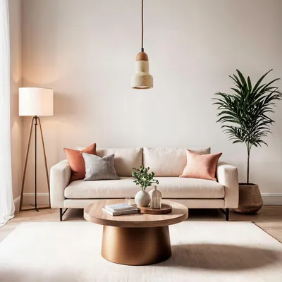 Produktbild von Opviq, Hochwertiger Kronleuchter mit Holz-Korpus, Travertin-Kappe, verstellbare Höhe 20-150 cm, Ø9 h:16 cm, Beige und Eiche, ideal für skandinavisches Wohndesign.