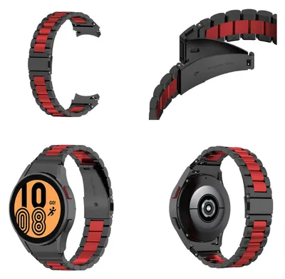 Produktbild von Für Samsung Galaxy Watch FE 6 5 4 Normal Pro Classic alle Größen Armband Edelstahl