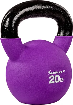 Produktbild von MOVIT Kettlebell Kugelhantel Kugelgewicht Schwunghantel Gusseisen 20kg violett