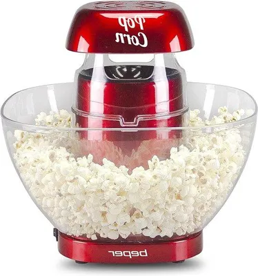 Zdjęcie produktu dla Elektryczna maszyna do popcornu z kubkiem P101CUD052, bez tłuszczu ani oleju, łatwa w czyszczeniu