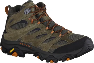 Zdjęcie produktu dla Buty męskie Merrell Moab 3 MID GTX, outdoor, zielone, skóra/tekstylia, wodoodporne - buty turystyczne męskie outdoor, zielone, skóra/tekstylia (goretex wodoodporny)&nbsp