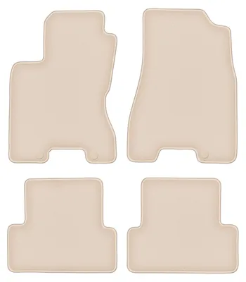 Produktbild von DURBAN Beige Velours-Fußmatten-Set für Nissan X-Trail II T31 SUV (2007-2014)