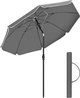 Produktbild von Parasol - Opvouwbaar zonnescherm - UPF 50+ UV-Schutz - Ø 200 cm - 2,2 m Innenraum