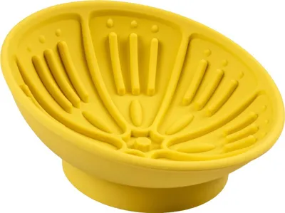 Obrázek produktu pro Duvo+ miska na lízání Kiwi žlutá pro psy