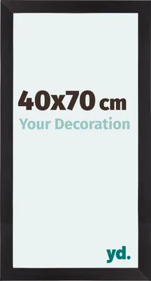 Produktbild von Bilderrahmen, 40x70 cm, Schwarz Gemasert, MDF, Mura