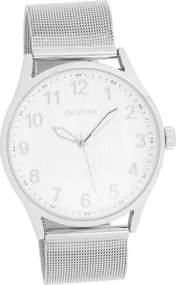 Produktbild von Oozoo Metall Damen Uhr matt Analog Quarzuhr Armband silber Timepieces D2UOC9515A
