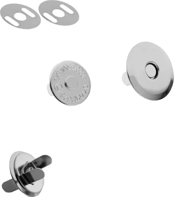 Produktbild von 10 Magnet-Verschlüsse rund + oval Größen- Farbwahl - Taschen Schloss Verschluss