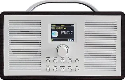 Image de Radio portable rétro FM/DAB+ aspect bois avec Bluetooth