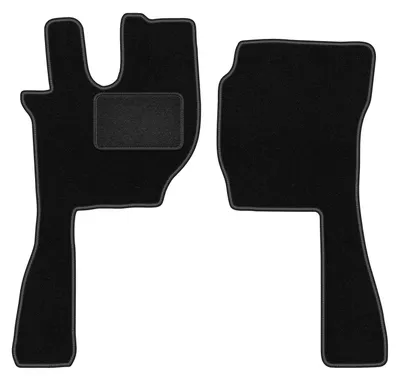 Image de Tapis de sol avant velours sur-mesure pour Volvo FH16- 4 generacja (2012-, Automatique) noir, jeu 2 pièces, fixations - STANDRAD