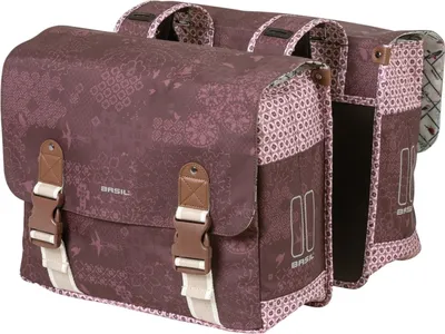 Produktbild von Basil Doppelpacktasche Boheme fig red mit Reflexstreifen 35 Liter, rot