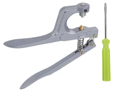 Imagen del producto de Pinza para raquetas de bádminton y trompetas, herramienta portátil para sujetar ojales con destornillador, ideal para la instalación de ojales