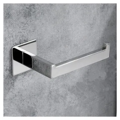 Produktbild von Toilettenpapierhalter ohne Bohren, Klopapierhalter aus 304 Chrom Edelstahl, selbstklebend für Badezimmer und Küche