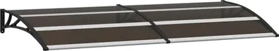 Produktbild von vidaXL Vordach Schwarz 200x75 cm PC