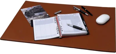 Produktbild von Schreibunterlage Leder 65x45cm cognac