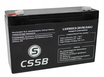 Obrázek produktu pro Gelová baterie AGM do auta pro baterii 6V10Ah