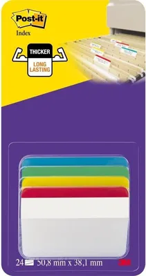 Zdjęcie produktu dla Post-it I686-A1 Post-it – samoprzylepne zakładki Index Strong, duże, 50,8 x 38,1 mm