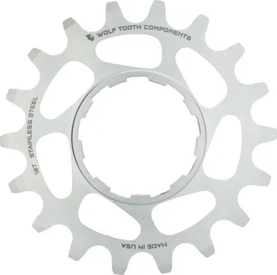 Produktbild von Wolf Tooth Stainless Steel Single Speed Ritzel, 20 Z., silver