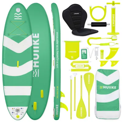Produktbild von Stand Up Paddling Board Hochwertigem Zubehör – HUIIKE | Sup Board Aufblasbar Grün, Stand Up Paddle Board