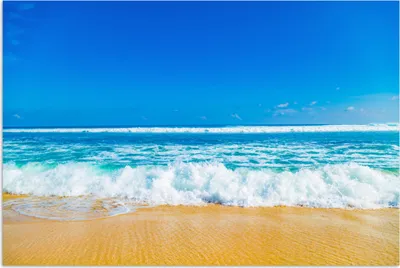 Produktbild von MuchoWow® Poster Strand - Meer - Blau 180x120 cm - Fotoplakat