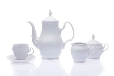 Image de Thun 1794 Bernadotte, service à café, blanc, porcelaine Thun, 15 d.