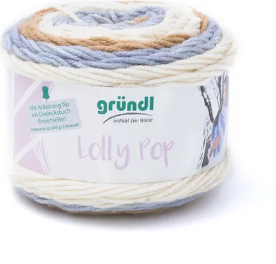 Produktbild von Gründl Wolle "Lolly Pop", 4-fädig, 150 g, ca. 240m Cappuccino Pop, Farbe 12