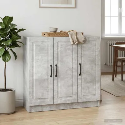 Immagine prodotto di Credenza vidaXL grigio cemento 89 x 34,5 x 77 cm in materiale composito