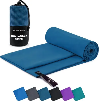 Produktbild von Mikrofaser Handtuch XL, 180 x 90 cm, Schnell trocknend, Absorbierend, für Sport und Camping