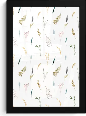 Produktbild von MuchoWow® MuchoWow® Gerahmtes Poster Blumen - Pastell - Collage 20x30 cm - Poster mit zchwarzem Bilderrahmen - Drucken - Bilder Poster im Rahmen