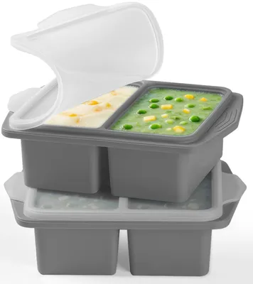 Immagine prodotto di Contenitori per il congelamento da 250 ml - Contenitori per il congelamento con coperchio - Contenitori per alimenti - Contenitori impilabili per alimenti - Senza BPA - Adatti al forno e alla lavastoviglie - Contenitori per alimenti
