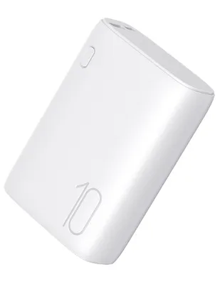 Image de Winner Mini batterie externe USB-C/USB-A PD QC 3.0 10 000 mAh blanche