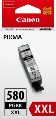 Zdjęcie produktu dla Canon PGI-580PGBK XXL - 25,7 ml - Rozmiar XXL - Czarny - Oryginalny - Pojemnik z tuszem