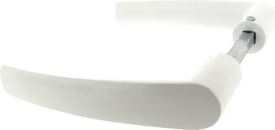 Image de Double pied en aluminium à 6 branches, blanc - Alpertec