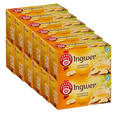 Obrázek produktu pro Čajová konvice zázvor aromatický a přírodní potěšení 36g 12 balení