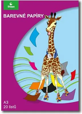 Produktbild von Farbiges Papier A3/20/80g, 20 Blatt, STEPA