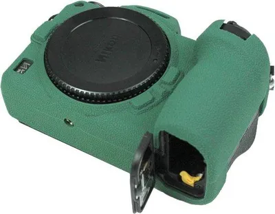Image de Étui de protection en silicone pour appareil photo - Housse souple en caoutchouc pour appareil photo, couleur verte