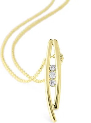 Produktbild von Orolino Halskette 585/- Gold 42+3cm gelb Brillant weiß 500341647
