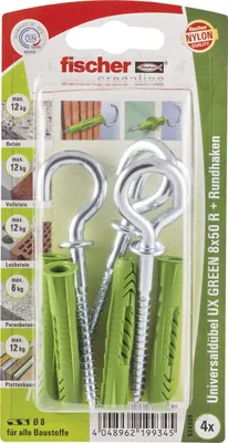 Produktbild von Fischer Universaldübel UX GREEN 8x50 R RH K (4), 524809
