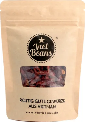 Produktbild von Vogelaugen Chili getrocknet - Bird's Eye Chili - Peperoncini - 30g ganze Chilischoten
