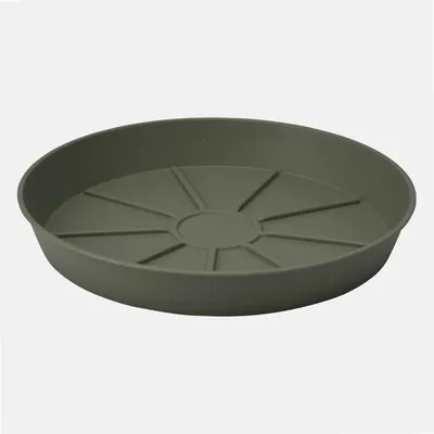 Produktbild von Pro Garden Pflanztopf mit Untersetzer - Auffangschale - Dunkelgrun - Durchmesser 29 cm - Kunststoff
