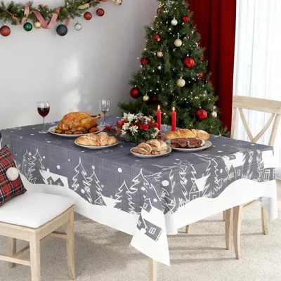 Produktbild von Weihnachtskarte mit Tischdecke 140 x 240 cm