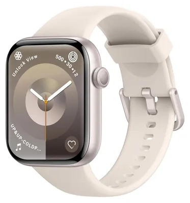 Produktbild von AcclaFit P5 Smartwatch Fitnesstracker in beige / silber Farben Fitnessuhr, 140 Sportmodi, Bluetooth, Schlaftracking, Pulsmessung