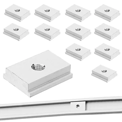 Image de 12 pièces de profilés en aluminium en forme de T, avec des vis M8