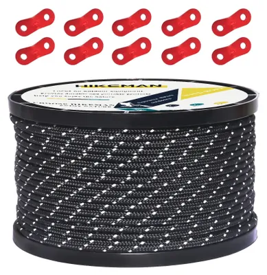 Immagine prodotto di Corda riflettente per tende, con tensionatori, ideale per campeggio