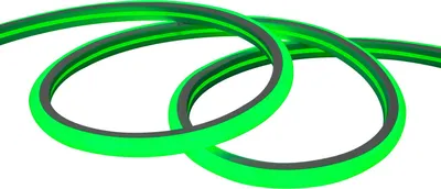 Produktbild von LED Streifen Neon Dimmbar 220V Grün Halbrund 180° 7.5W/m Schnitt 100cm IP67 nach Maß 4 m