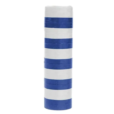 Produktbild von 1 Rolle Papier Luftschlangen blau weiß | schwer entflammbar